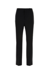 Saint Laurent Pantalone In Lana Nera Uomo