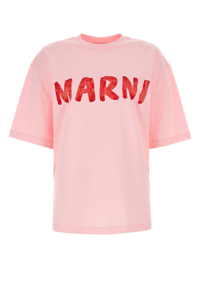 Marni Cotton T-shirt Tshirt In Colour Carne Y Neutral