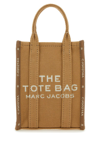 Marc Jacobs The Phone Tote Cotton-blend Bag In Brown