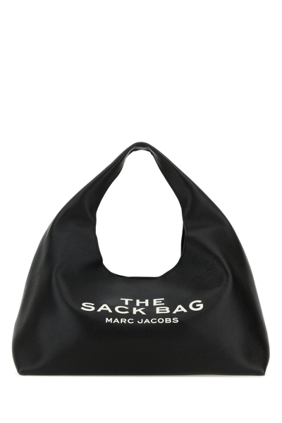 Marc Jacobs The Xl Sack Leather Shoulder Bag In Black