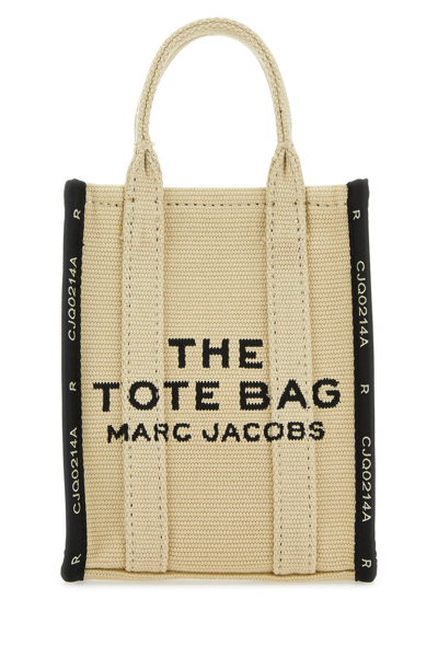 Marc Jacobs The Phone Tote Cotton-blend Bag In Beige