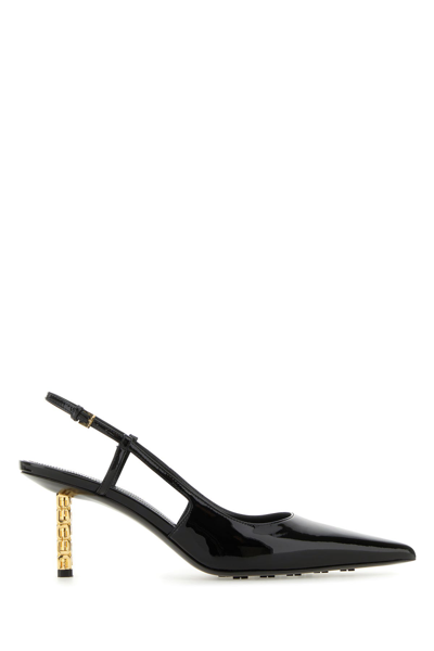 Givenchy G Cube Slingback In Patent Leather In Black