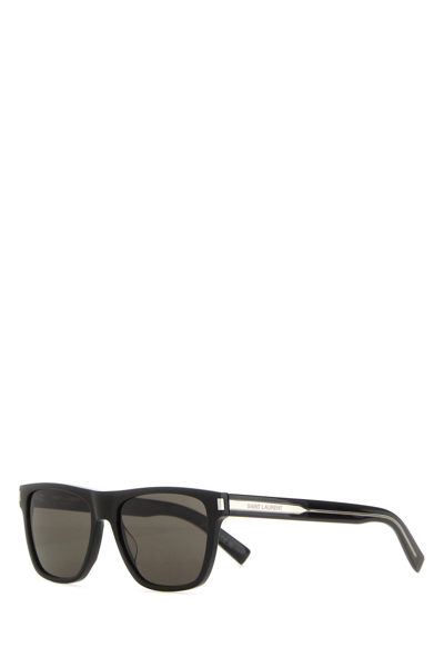 Saint Laurent Men Multicolor Acetate Sl 619 Sunglasses In Brown