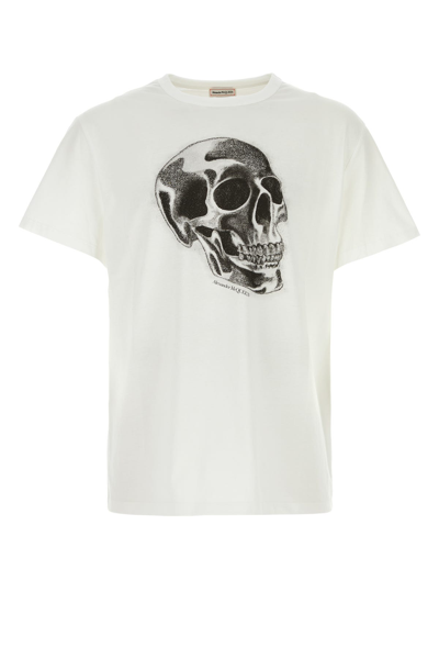 ALEXANDER MCQUEEN ALEXANDER MCQUEEN WHITE COTTON T-SHIRT