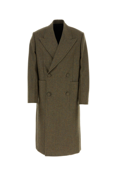 GIVENCHY GIVENCHY KHAKI WOOL OVERSIZE COAT