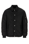 Alexander Mcqueen Black Padded Bomber Jacket