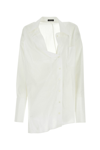 Ann Demeulemeester Elegant Long Sleeve Cotton Blouse