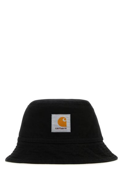 CARHARTT CARHARTT WIP BLACK COTTON BAYFIELD BUCKET HAT
