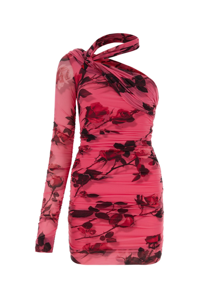 Blumarine Dress In Geranio/red Bud