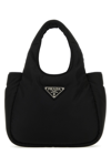 Prada Logo Plaque Padded Mini Tote Bag