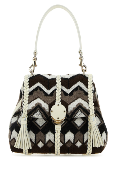 CHLOÉ CHLOE EMBROIDERED WOOL SMALL PENELOPE HANDBAG
