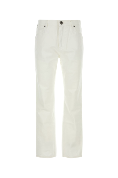 Balmain White Straight Leg Jeans