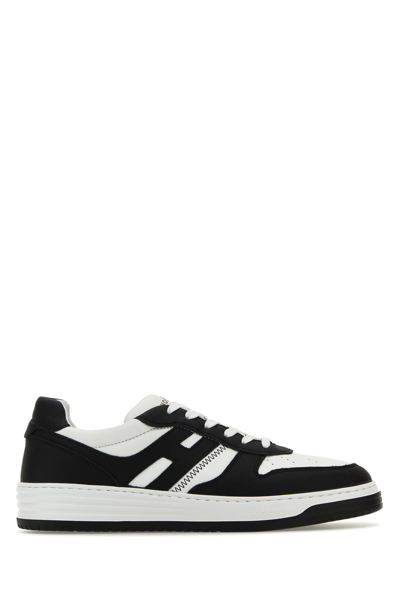 HOGAN HOGAN TWO-TONE LEATHER H630 SNEAKERS
