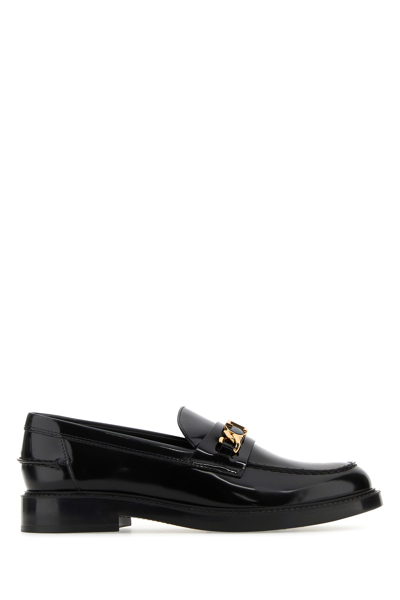 Tod's 59c Max Loafers With Chain In Black