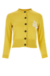 Isabel Marant Étoile Isabel Marant Etoile Woman Yellow Cotton Blend Newton Cardigan