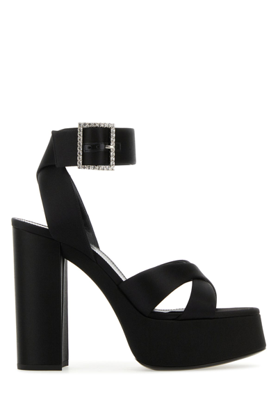 Saint Laurent Woman Scarpe Con Tacco In Black