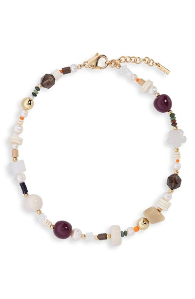 Eliou Kruze Beaded Pearl Necklace In White Multi