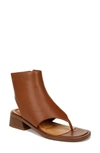 Sarto By Franco Sarto Skye Zip Cutaway Sandal Bootie In Brown