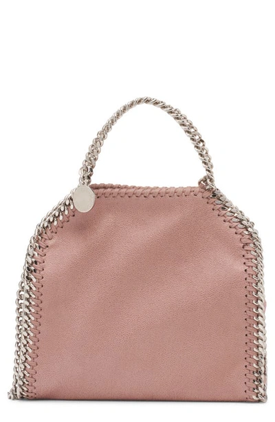 Stella Mccartney Mini Falabella Leather Tote In 5702 Pink