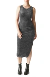 Michael Stars Stacey Sleeveless Ruched Bodycon Dress In Oxide