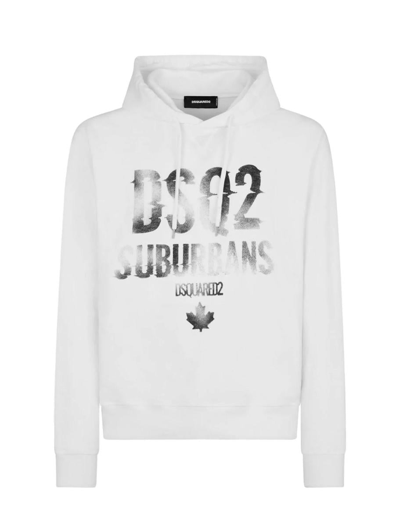 Dsquared2 Hooded Sweatshirt In White
