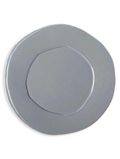 Vietri Lastra Aqua European Dinner Plate In Grey