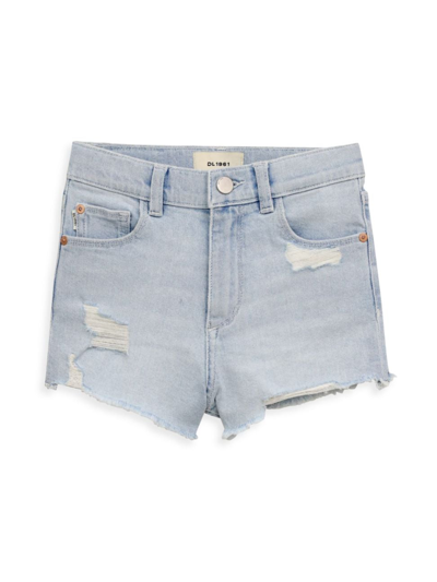 Dl1961 Little Girl's & Girl's Lucy Denim Cut Off Shorts In Pool Side