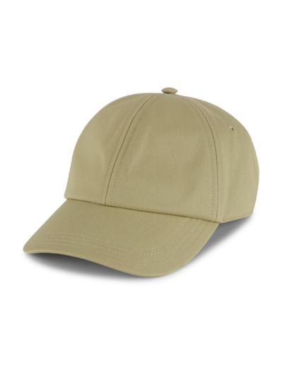 Burberry Men's Check-lined Baseball Cap In Hunter