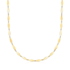 Ross-simons Italian 14kt Yellow Gold Mirror-link Necklace In Gold