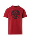 North Sails Men's Graphic Logo T-shirt In Red
