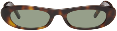 Saint Laurent Tortoiseshell Sl 557 Shade Sunglasses In 002 Shiny Medium Hav