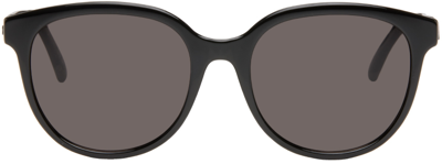 Saint Laurent Black Sl 317 Sunglasses In 001 Black