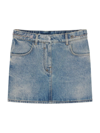 GIVENCHY WOMEN'S SKIRT IN DENIM WITH CHAIN DETAILS