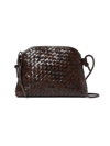 Loeffler Randall Women's Mallory Woven Leather Crossbody Bag In Chocolate