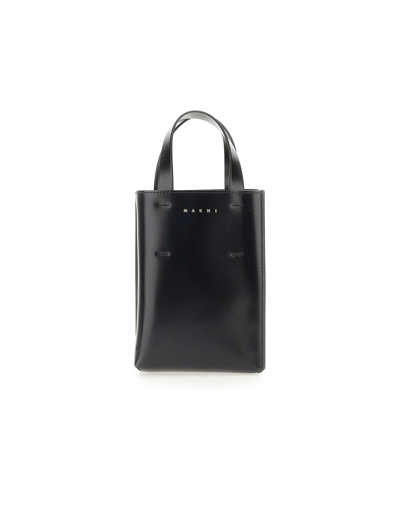Marni Designer Handbags Dwarf Bag Museum In Noir