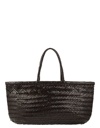 DRAGON DIFFUSION SACS À MAIN BAMBOO TRIPLE JUMP - WOVEN LEATHER BASKET BAG