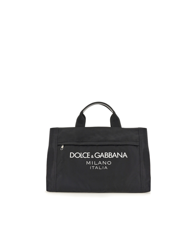 Dolce & Gabbana Duffle Bag In Noir