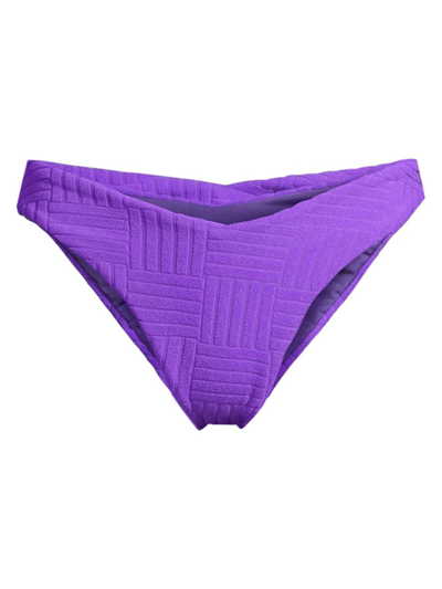 Beach Riot Vanessa Bikini Bottom In Violet