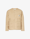 Carhartt Wip Womens Sable Skyler Logo-patch Quilted Shell Jacket