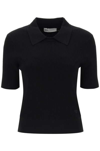 TORY BURCH KNITTED POLO SHIRT