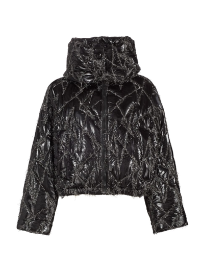 Goldbergh Starrysky Quilted Ski Jacket With Lurex Detail In Black