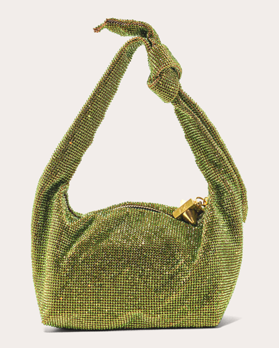 Emm Kuo Women's Waverly Crystal Handbag In Green
