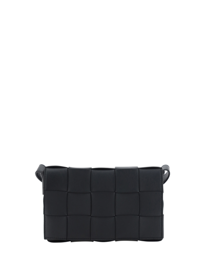 Bottega Veneta Cassette Shoulder Bag In Black