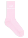 Balenciaga Women's Sporty B Tennis Socks In Pink White