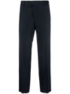Briglia 1949 Tailored Cut Creased Trousers In Blue