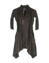 RICK OWENS FULL-LENGTH JACKET,41737228HJ 3