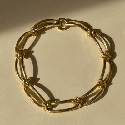 Ruddock Rollo Chain Necklace In Gold