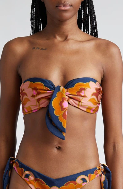 Zimmermann Acadian Scarf-tie Bikini Top In Multi