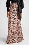 Zimmermann Matchmaker Bias Flare Maxi Skirt In Pink Tiger