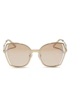Diff Donna Iii 53mm Square Sunglasses In Honey Crystal Flash
